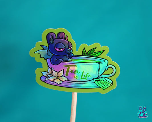 Tea is Life - Holo Sticker