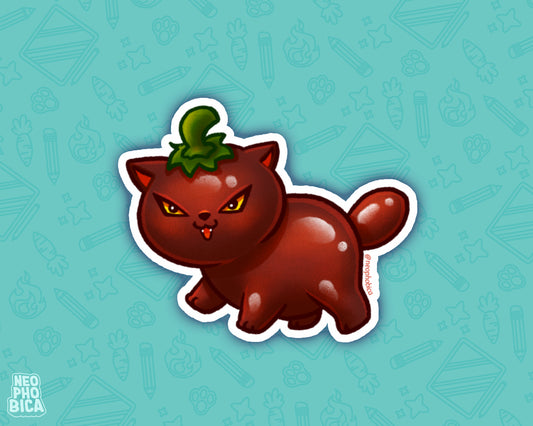 Habanero Chili Cat - Sticker