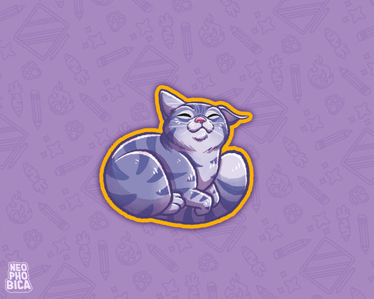 Comfy Tabby - Sticker