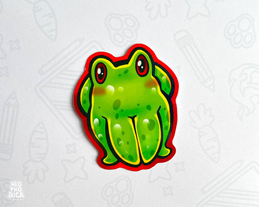 Baby Kraken Green - Holographic Sticker