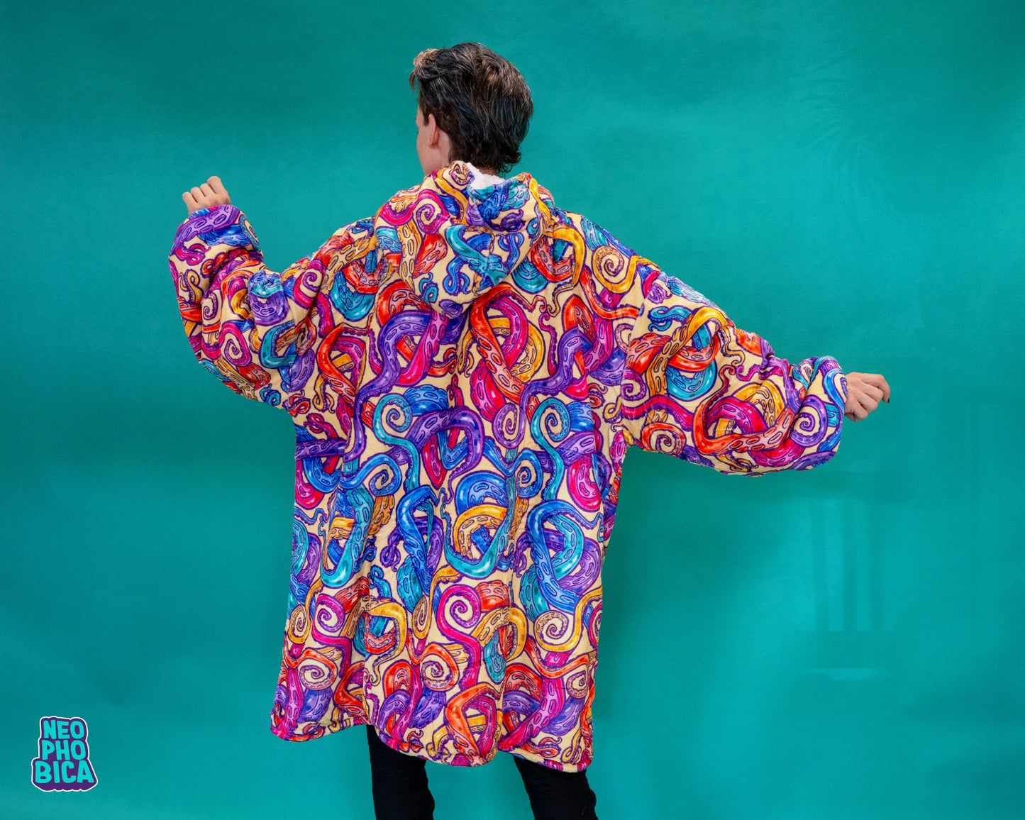 Rainbow Tentacles| Blanket Hoodie