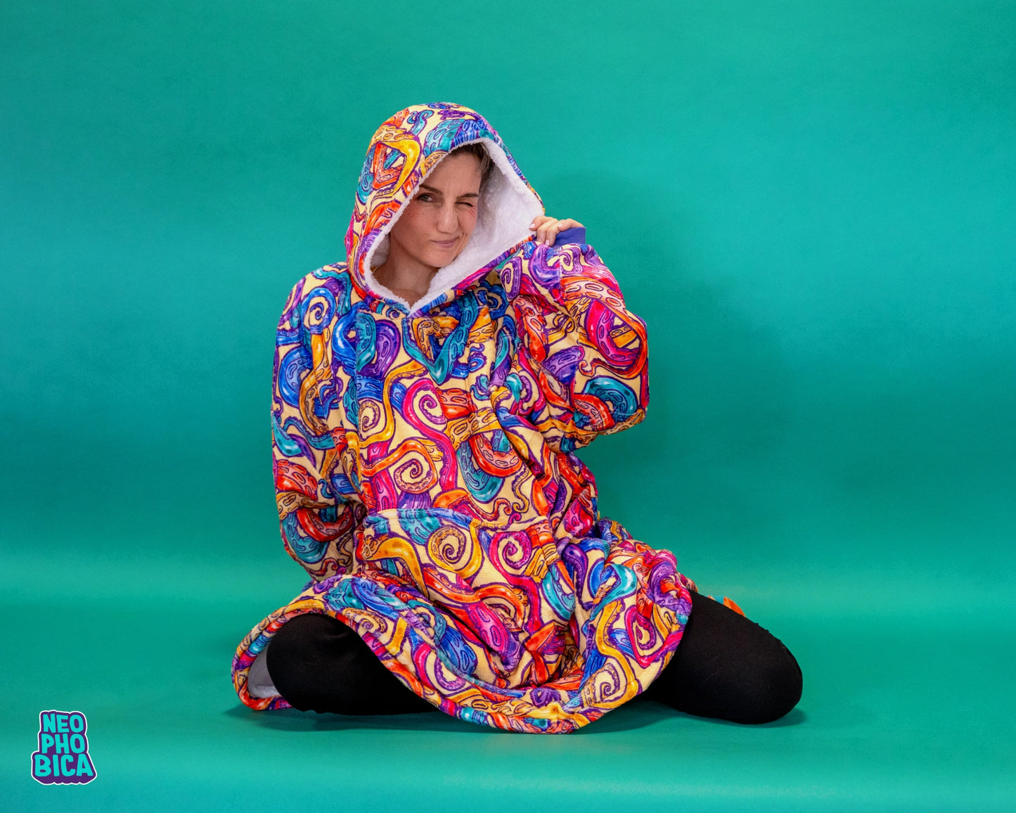 Rainbow Tentacles| Blanket Hoodie