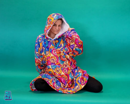 Rainbow Tentacles| Blanket Hoodie