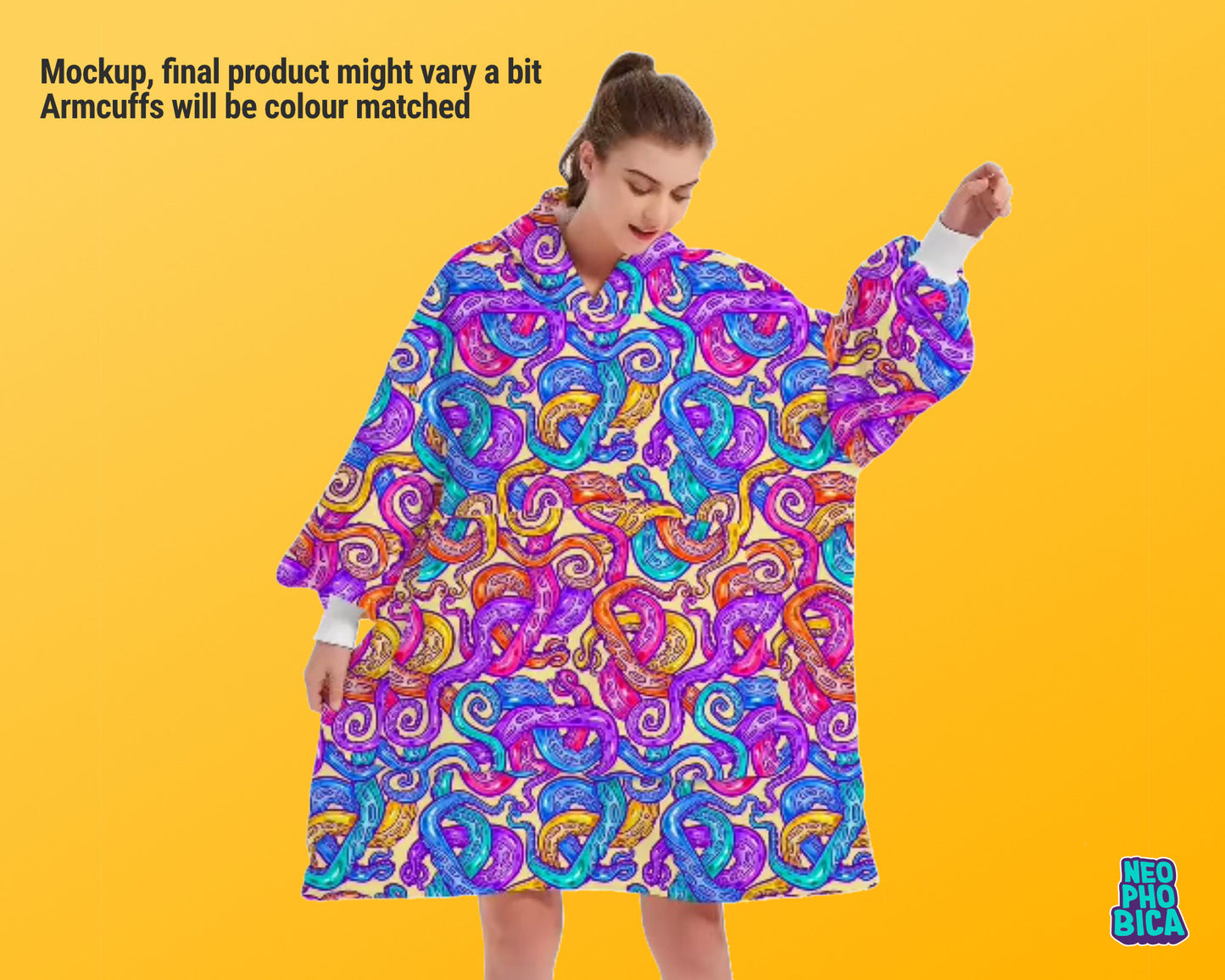 [PRE ORDER] Rainbow Tentacles| Blanket Hoodie