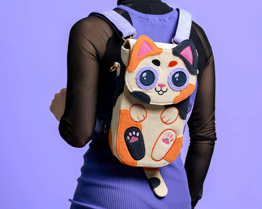 PRE ORDER | Feline Shoulder-Bag/Backpack | Calico Cat