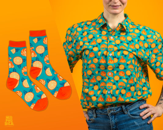 Chonky Oranges Shirt & Socks Bundle