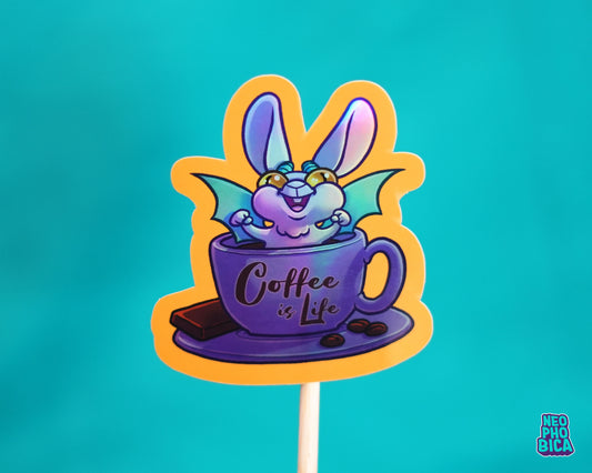 Coffee is Life - Holo Sticker