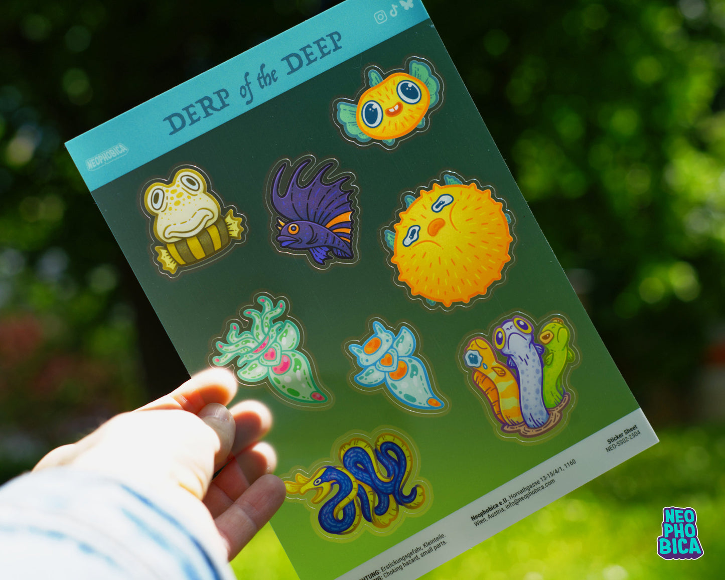 Derp of the Deep | A5 Sticker Sheet