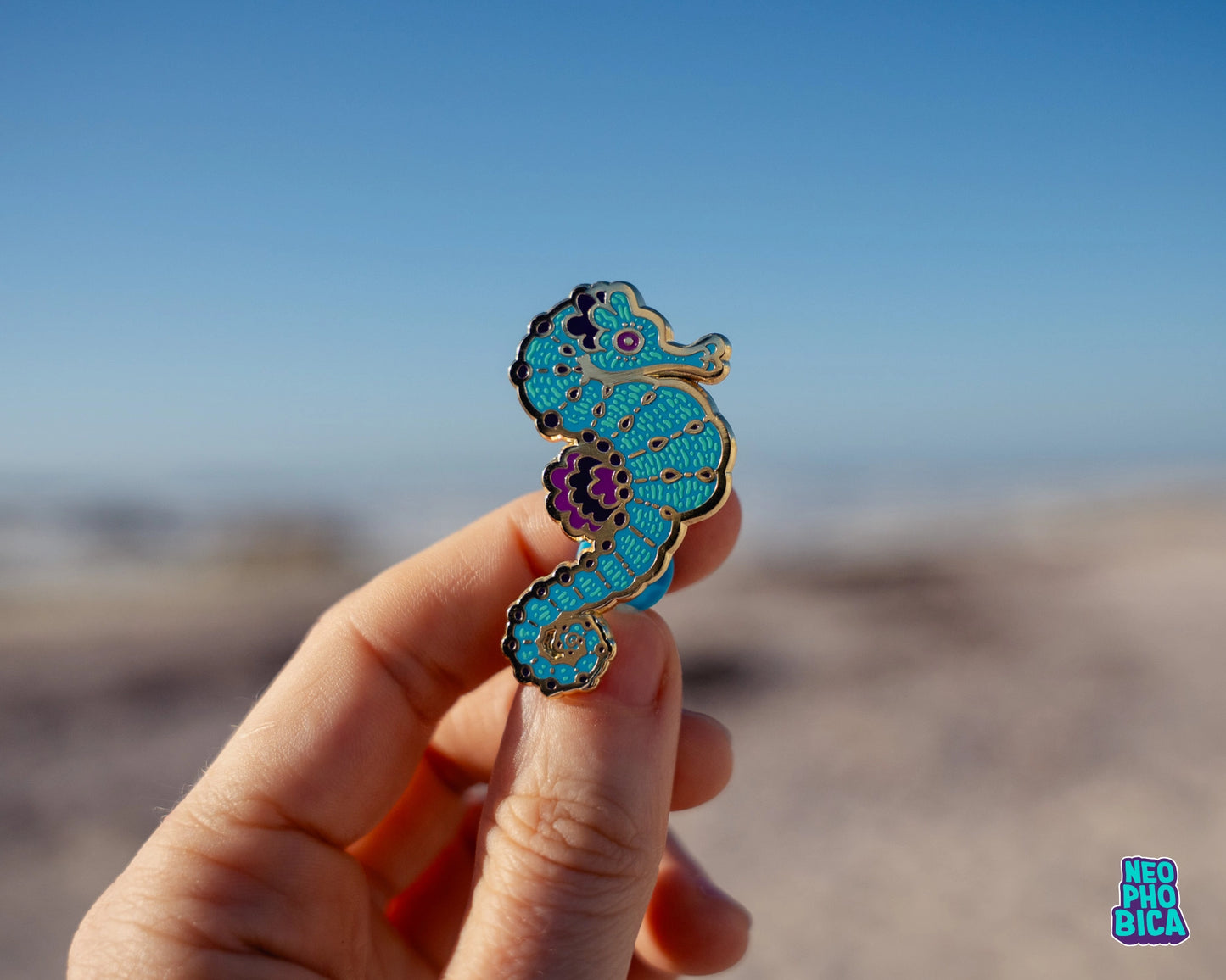 Longsnout Seahorse - Enamel Pin