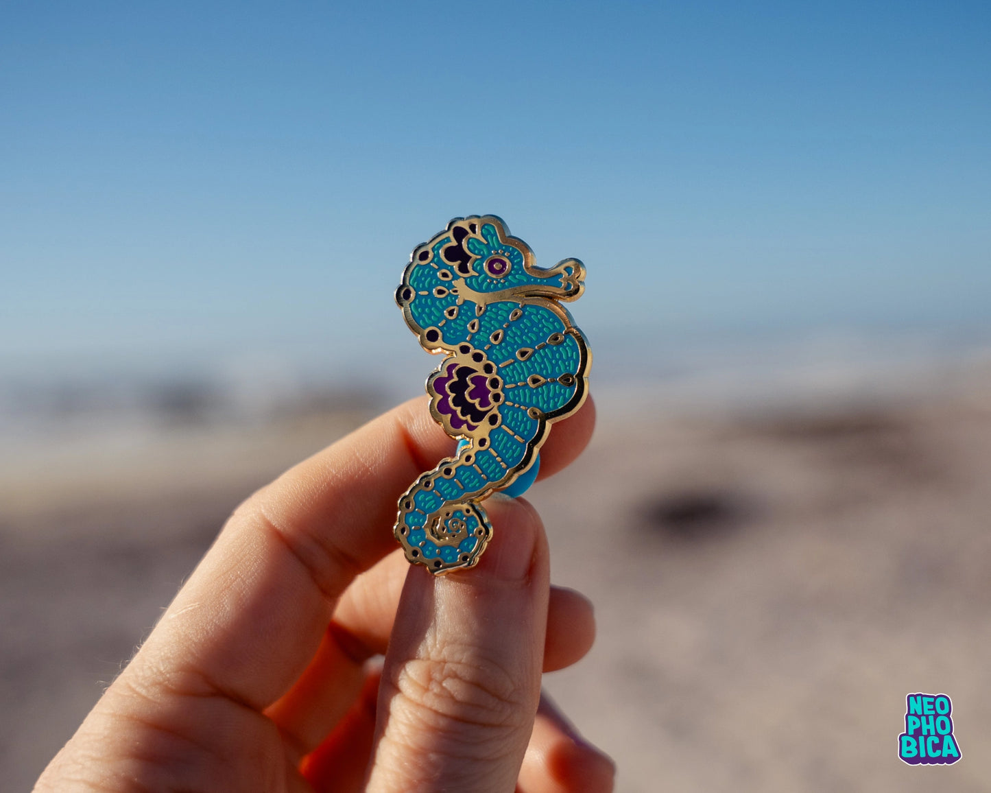 Longsnout Seahorse - Enamel Pin