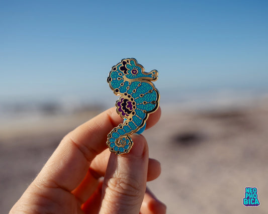 Longsnout Seahorse - Enamel Pin