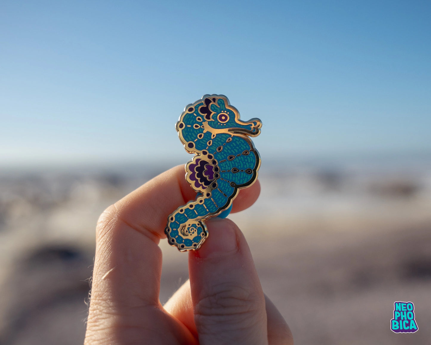 Longsnout Seahorse - Enamel Pin
