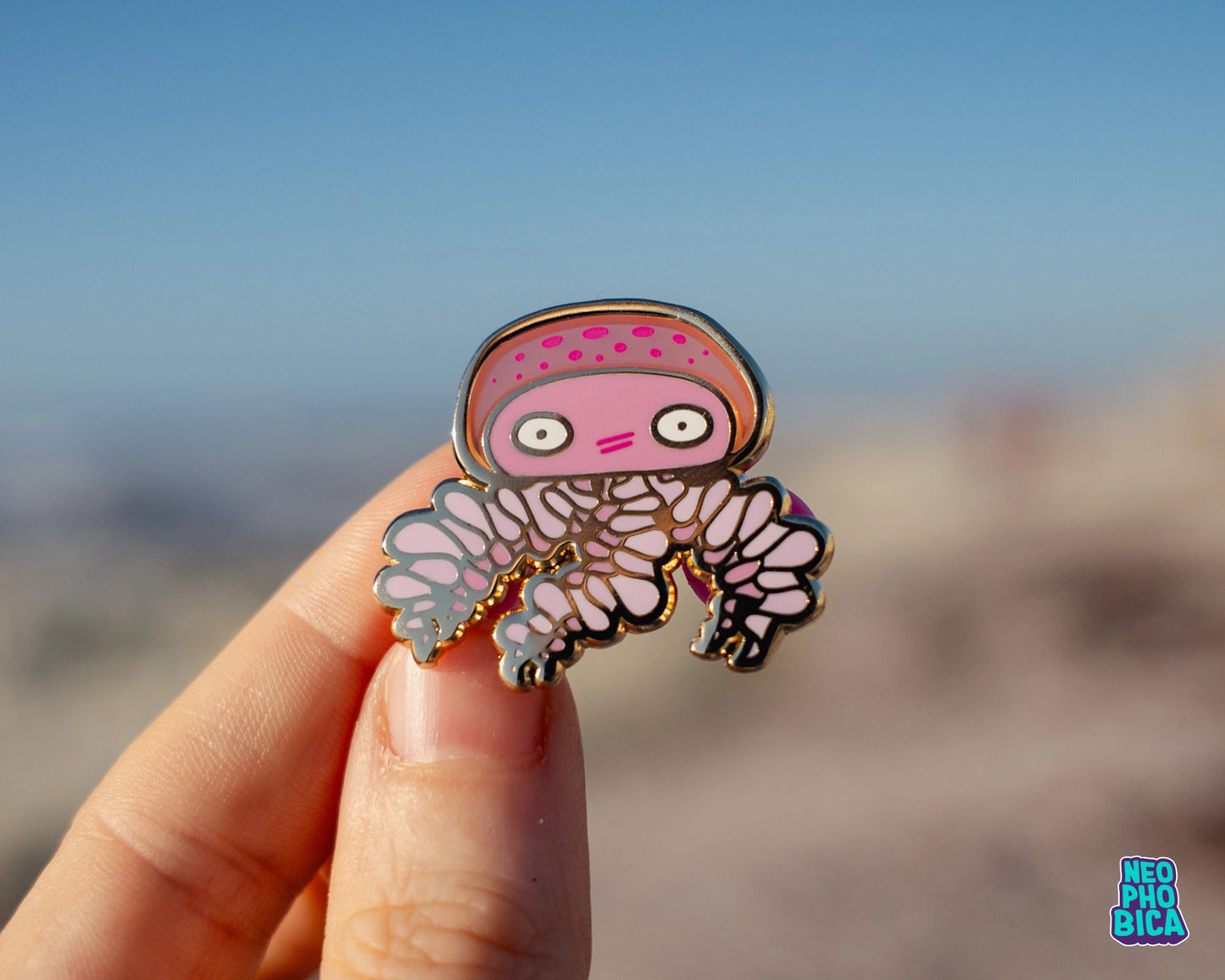 Mauve Stinger - Stained Glass Enamel Pin