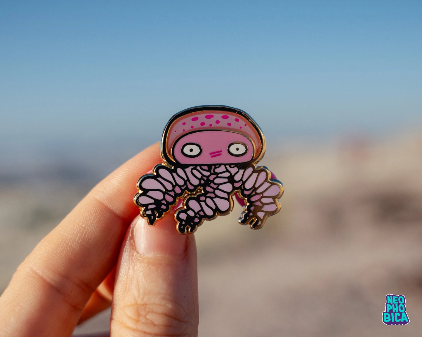 Mauve Stinger - Stained Glass Enamel Pin