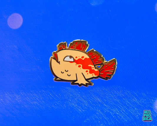 Henrietta the Frogfish - Enamel Pin
