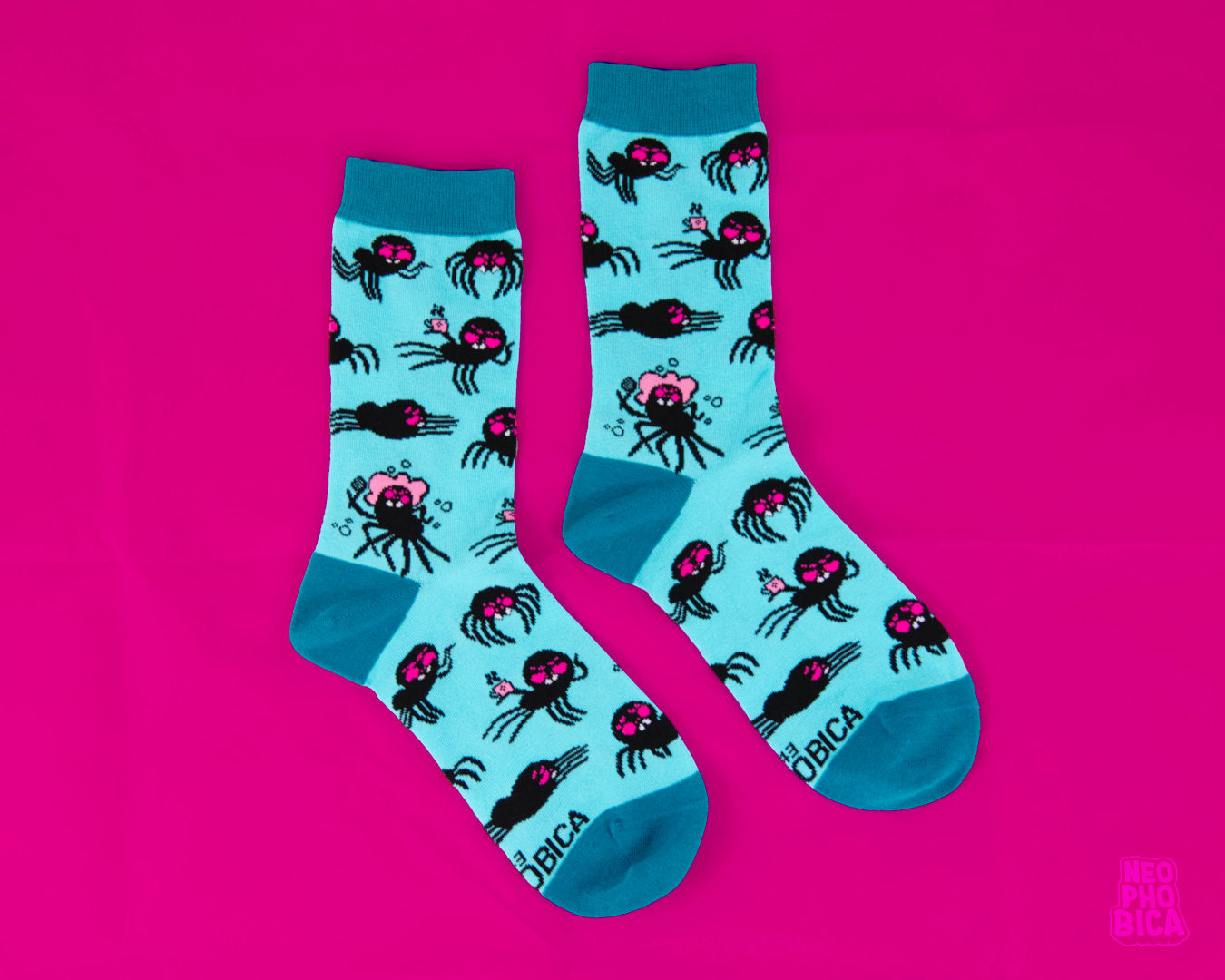 Hilda the Spider blue - Socks