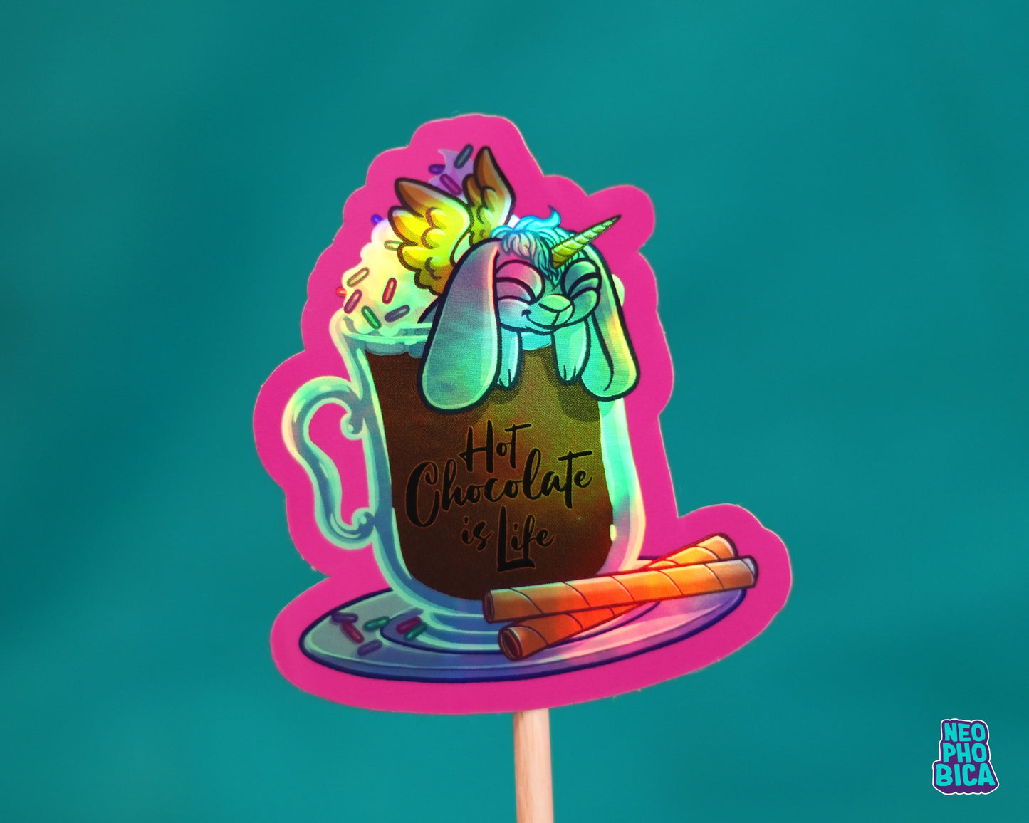 Hot Chocolate is Life - Holo Sticker