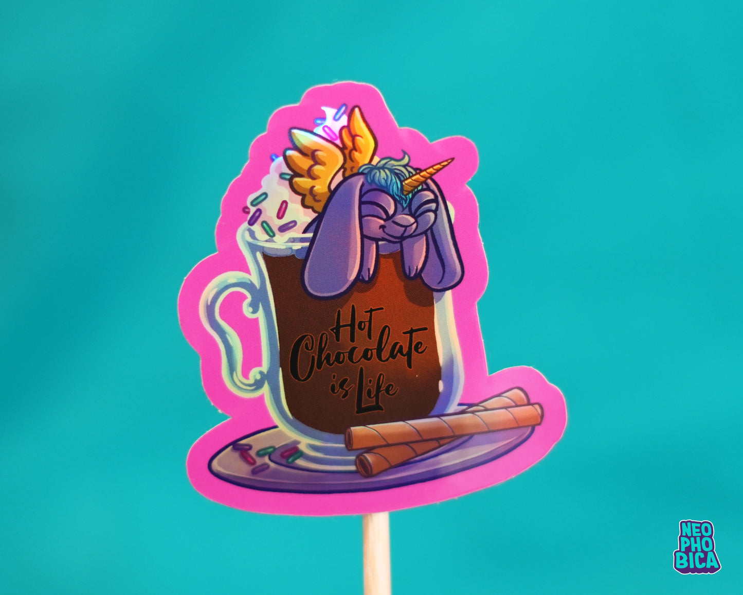 Hot Chocolate is Life - Holo Sticker