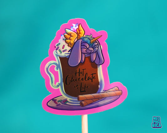 Hot Chocolate is Life - Holo Sticker