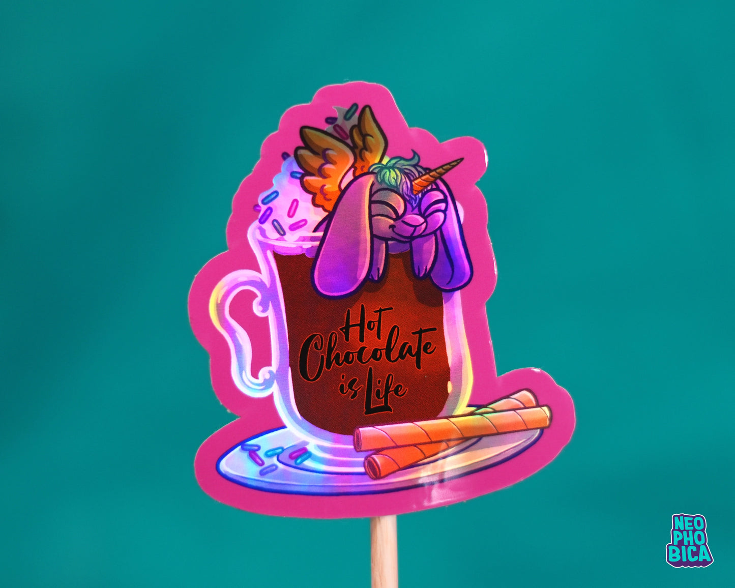 Hot Chocolate is Life - Holo Sticker