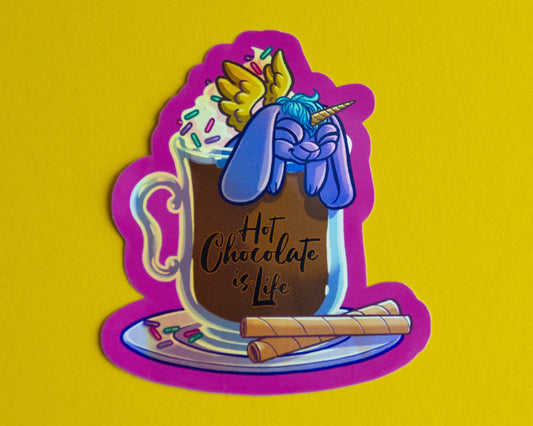Hot Chocolate is Life - Holo Sticker