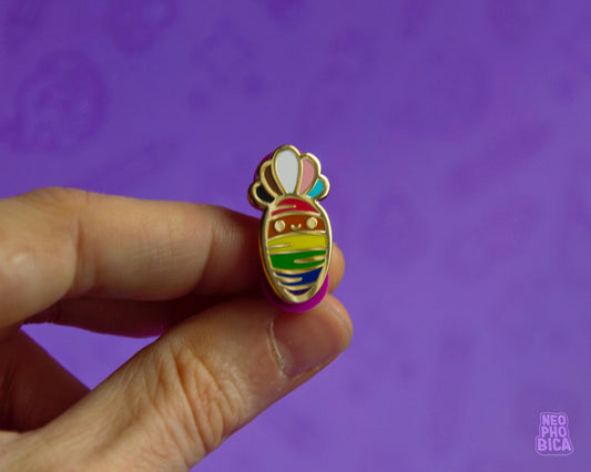 Inclusive Rainbow Pride Carrot - Enamel Pin