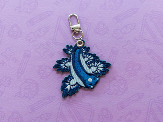 Blue Sea Dragon | Embroidered Charm
