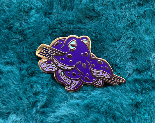 Kraken on a Stick Purple - Enamel Pin
