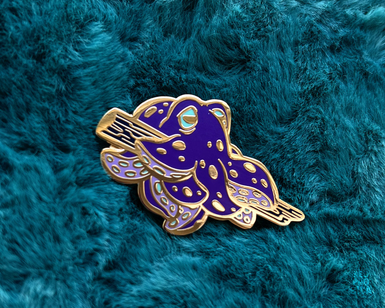 Kraken on a Stick Purple - Enamel Pin