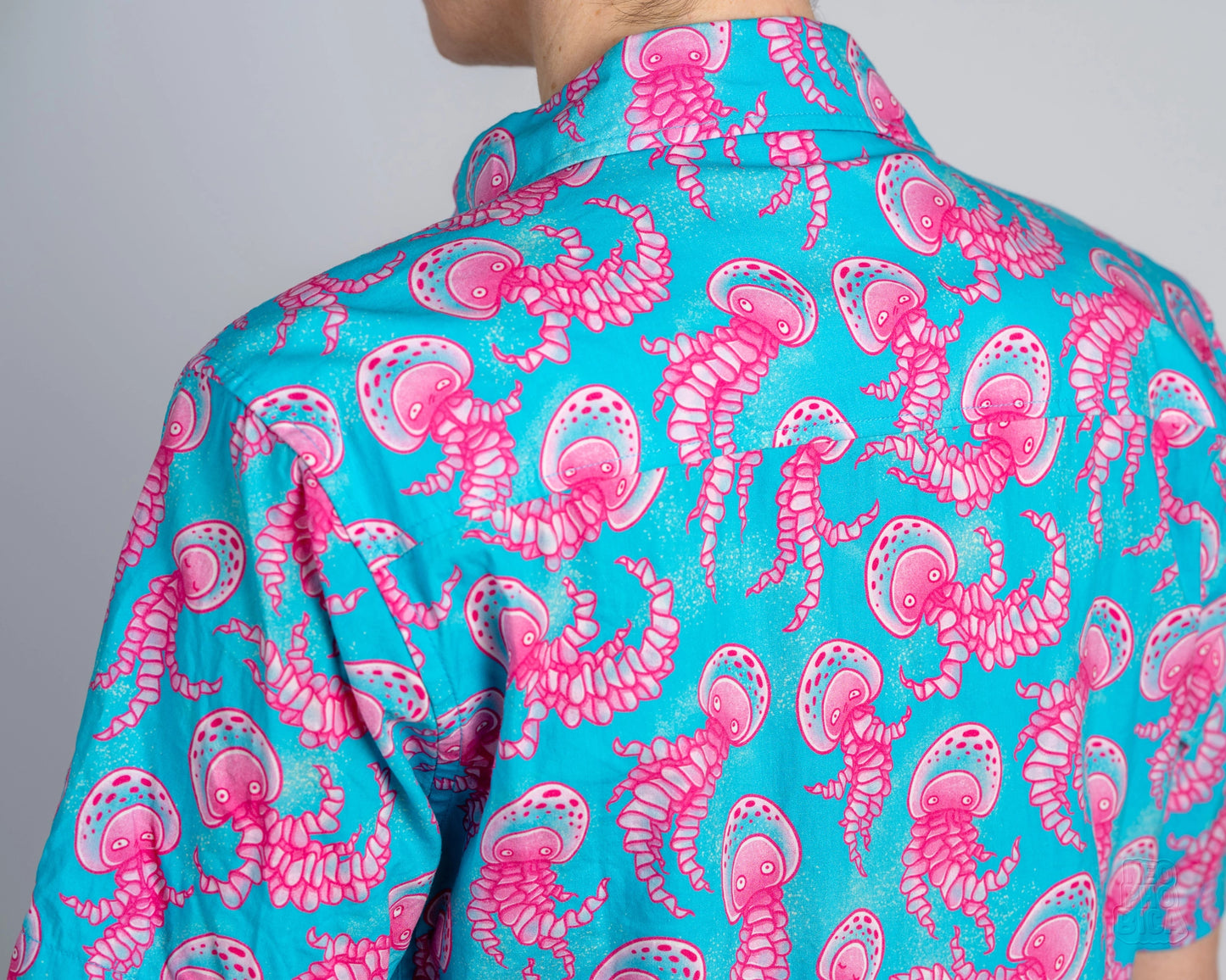 Mauve Stinger | Button Up Shirt with Rounded Hem