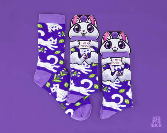 Minty Kitties - Socks