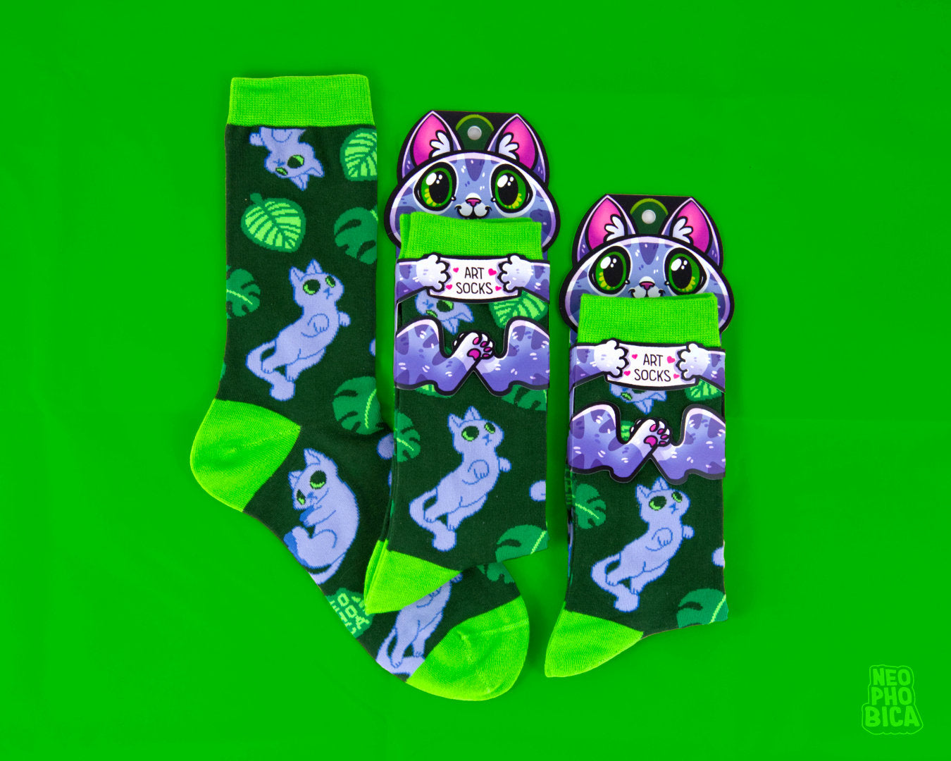 Monstera Blue Shirt & Socks Bundle