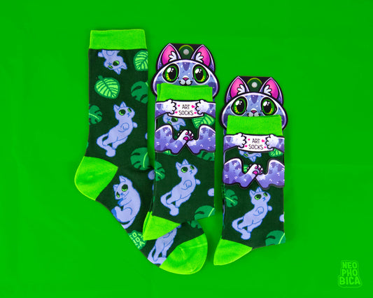 Monstera Blue - Socks