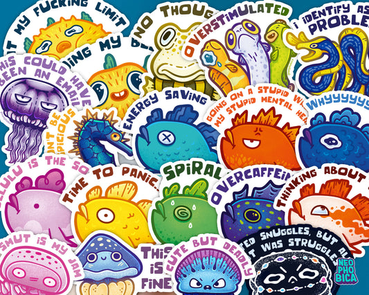Ocean Creatures | Statement Sticker Bundle