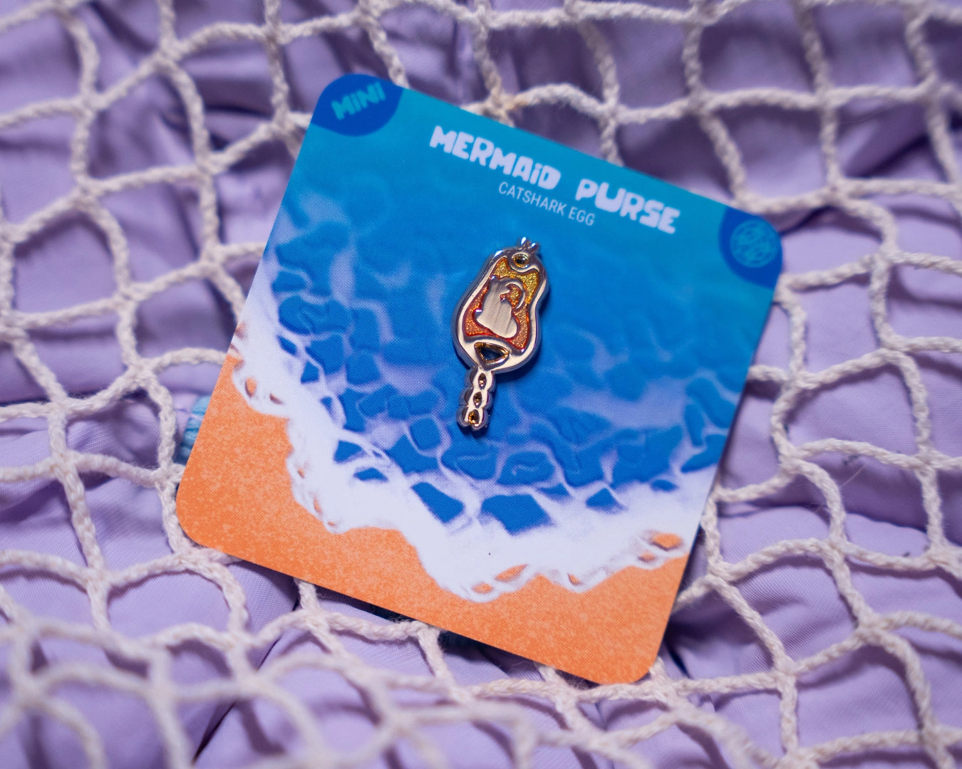 Mermaid Purse | Mini Enamel Pin