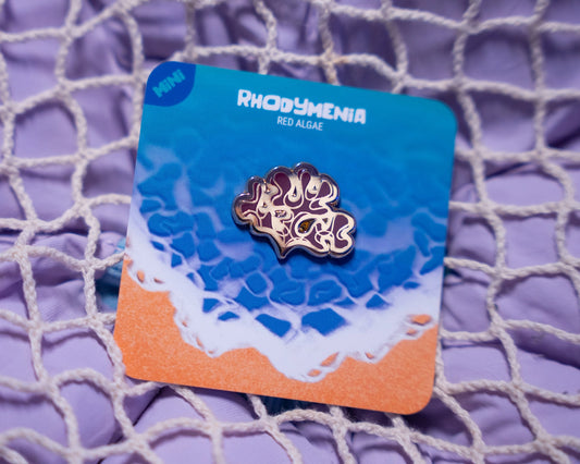 Rhodymenia (Red Algae) | Mini Enamel Pin