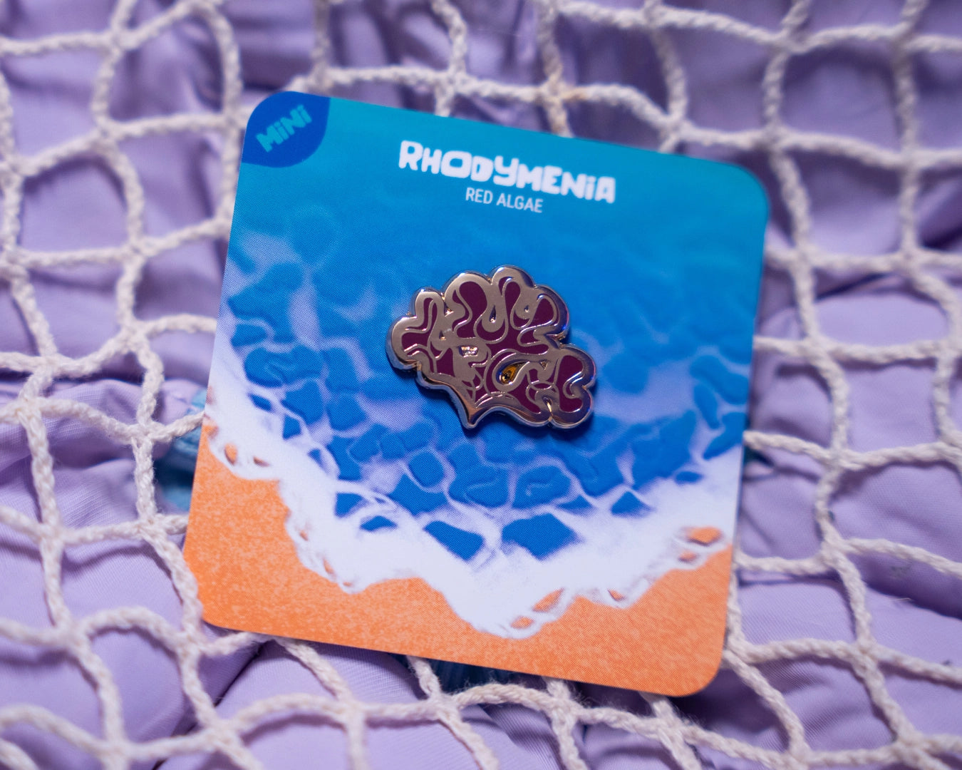 Rhodymenia (Red Algae) | Mini Enamel Pin