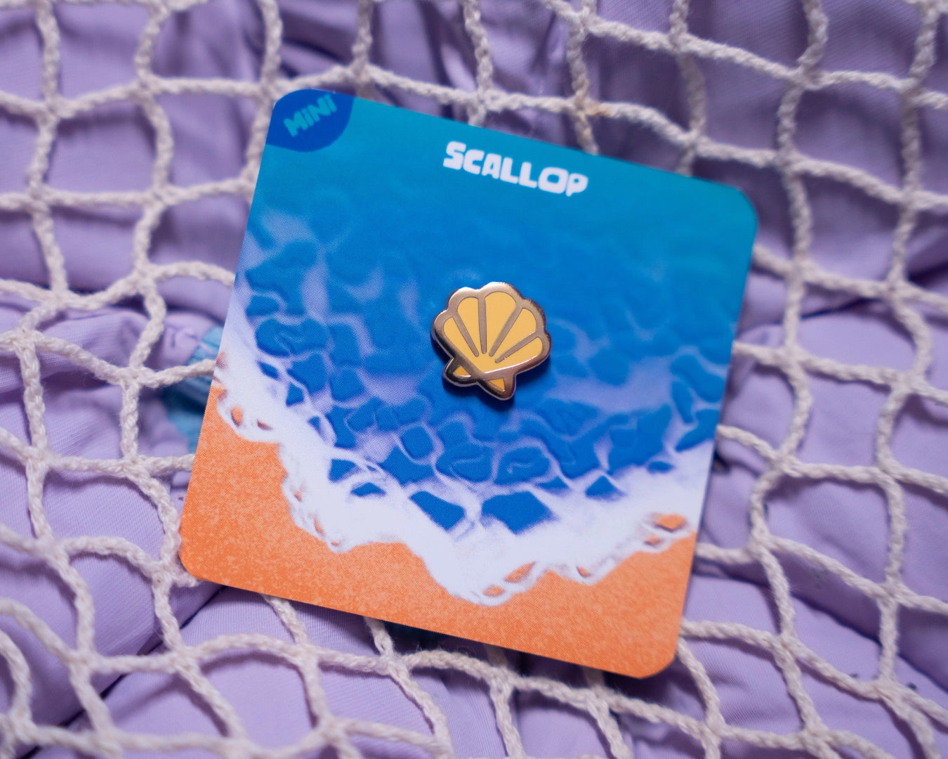 Yellow Scallop | Mini Enamel Pin