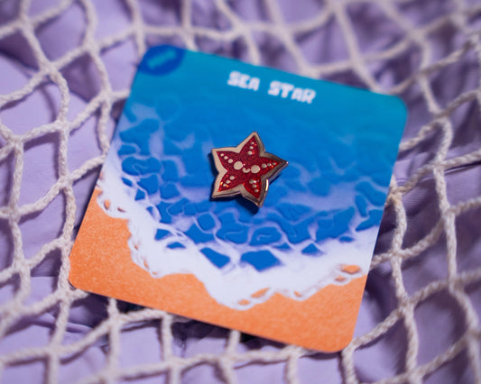 Red Sea Star | Mini Enamel Pin
