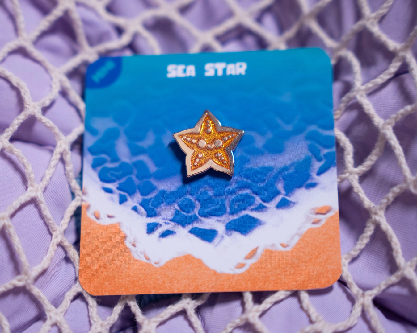 Yellow Sea Star | Mini Enamel Pin