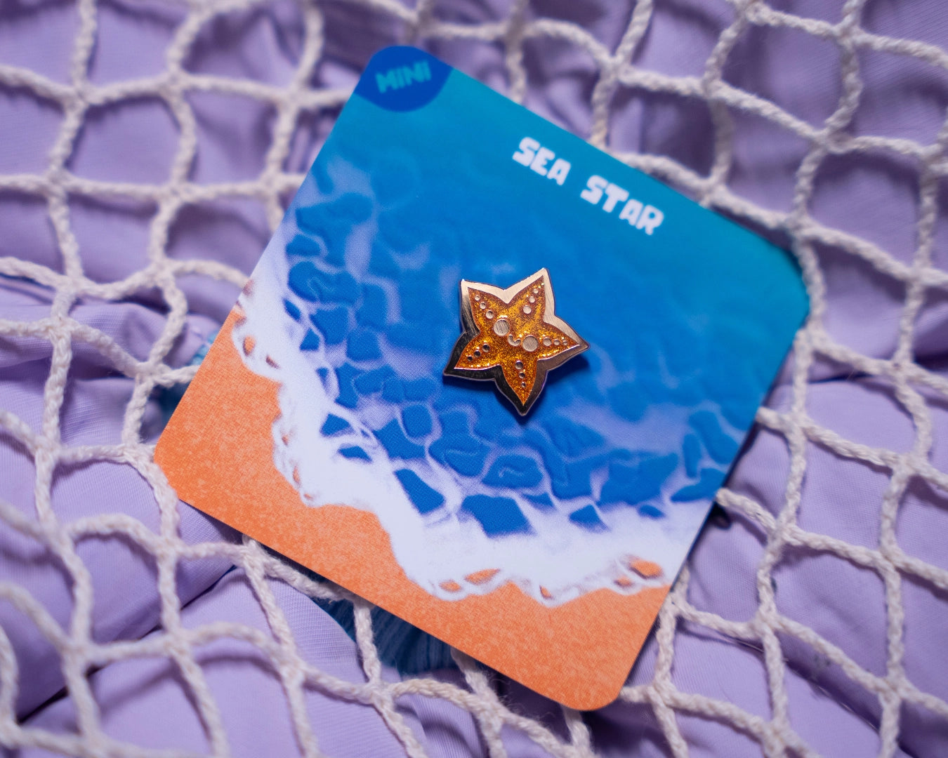 Yellow Sea Star | Mini Enamel Pin