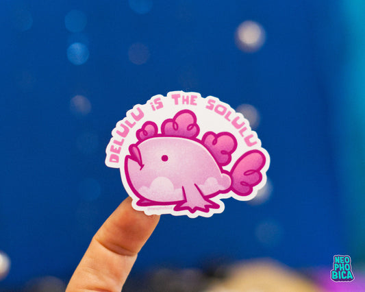 Rosalinda the Frogfish - Delulu is the Solulu | Vinyl Sticker