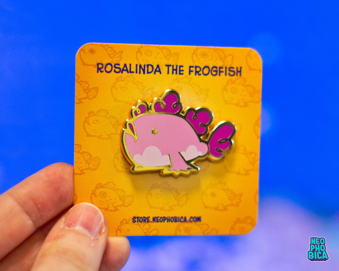 Rosalinda the Frogfish - Enamel Pin