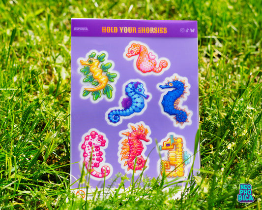 Hold your Sea Horsies | A5 Sticker Sheet
