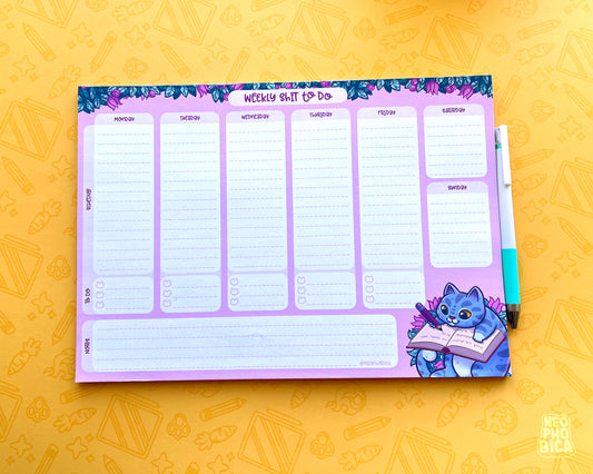 Weekly Shit To Do Planner - Note Pad