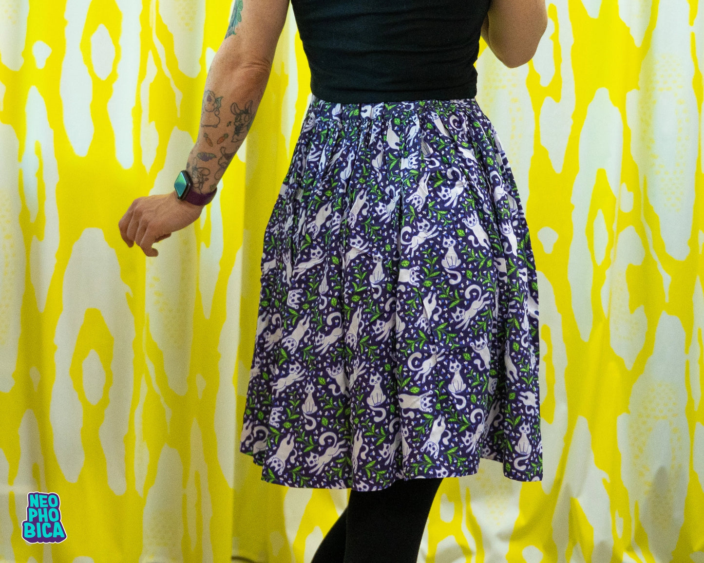 Minty Kitties | Skirt