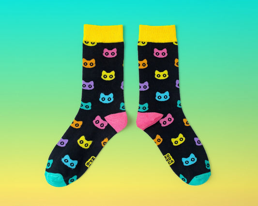 Rainbow Kitties | Socks
