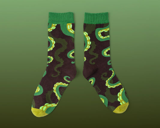 Peridot Tentacles | Socks