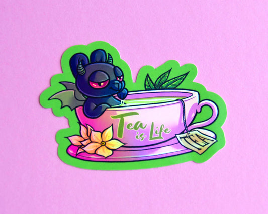 Tea is Life - Holo Sticker