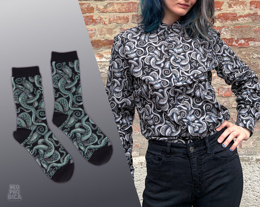 Tentacles Obsidian Shirt & Socks Bundle